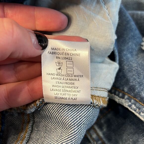 Tobi High Rise Slim Distressed Jeans Medium Wash Size 28 - Picture 8 of 9